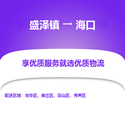 盛泽到海口物流专线_盛泽发至海口货运_盛泽到海口物流公司