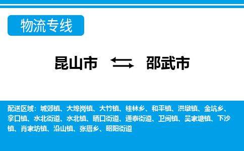 昆山到邵武物流专线-昆山至邵武货运公司