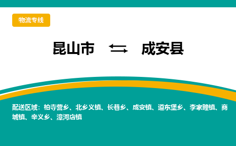 昆山到成安县物流专线-昆山市至成安县货运公司