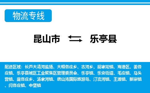 昆山到乐亭县物流专线-昆山市至乐亭县货运公司