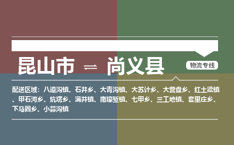 昆山到尚义县物流专线-昆山市至尚义县货运公司