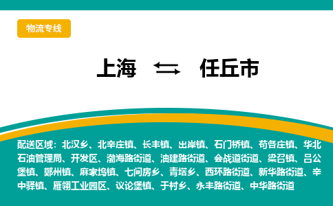 上海到任丘市物流专线-上海到任丘市货运公司