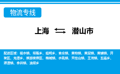 上海到潜山市物流专线-上海到潜山市货运公司