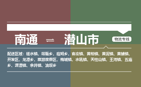 南通到潜山市物流专线,南通到潜山市货运,南通到潜山市物流公司