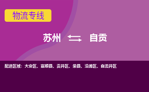 苏州到自贡物流专线-苏州至自贡货运多元化解决方案