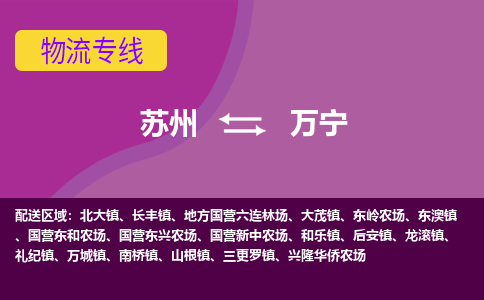 苏州到万宁物流专线-苏州至万宁货运多元化解决方案