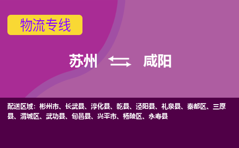 苏州到咸阳物流专线-苏州至咸阳货运多元化解决方案