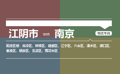 江阴到南京物流专线,江阴市到南京货运,江阴市到南京物流公司