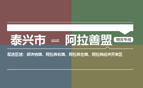 泰兴到阿拉善盟物流公司-泰兴市货运到阿拉善盟-泰兴市到阿拉善盟物流专线