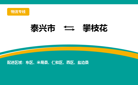 泰兴到攀枝花物流公司-泰兴市货运到攀枝花-泰兴市到攀枝花物流专线