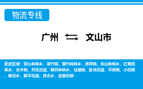 广州到文山市物流专线_广州发至文山市货运_广州到文山市物流公司