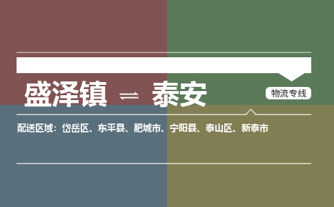 盛泽到泰安物流专线_盛泽发至泰安货运_盛泽到泰安物流公司