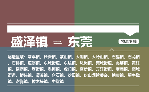 盛泽到东莞物流专线_盛泽发至东莞货运_盛泽到东莞物流公司