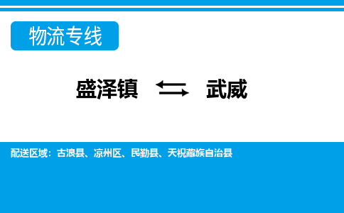 盛泽到武威物流专线_盛泽发至武威货运_盛泽到武威物流公司