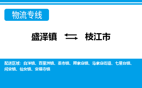 盛泽到枝江市物流专线 长途运输盛泽到枝江市物流公司