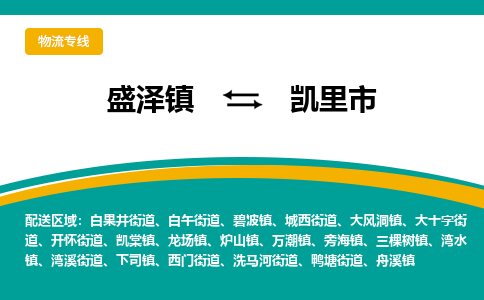 盛泽到凯里市物流专线 长途运输盛泽到凯里市物流公司