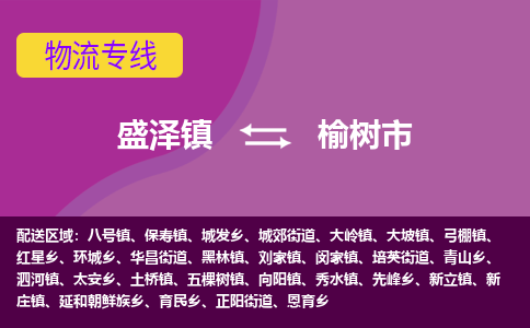 盛泽到榆树市物流专线 长途运输盛泽到榆树市物流公司