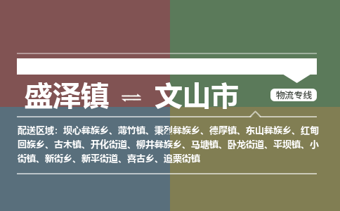 盛泽到文山市物流专线 长途运输盛泽到文山市物流公司