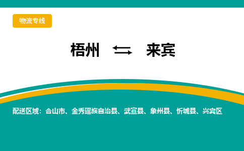 梧州到来宾物流专线-