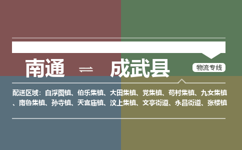 南通到成武县物流专线,南通到成武县货运,南通到成武县物流公司