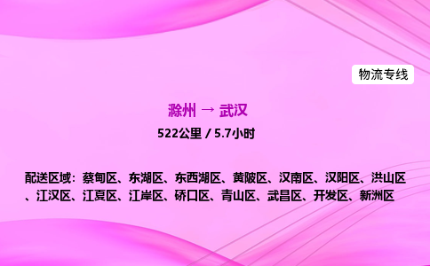 滁州到武汉货运专线,滁州到武汉物流公司,滁州到武汉危险品运输