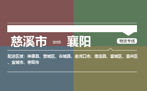 慈溪市到襄阳物流专线,您可以选择慈溪市和善物流公司