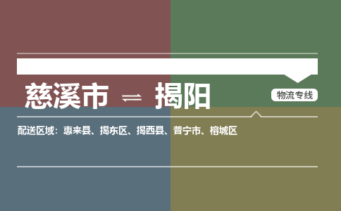 慈溪市到揭阳物流专线,您可以选择慈溪市和善物流公司