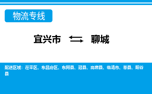 宜兴到聊城物流专线,宜兴市到聊城货运,宜兴市到聊城物流公司