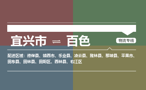 宜兴到百色物流专线,宜兴市到百色货运,宜兴市到百色物流公司