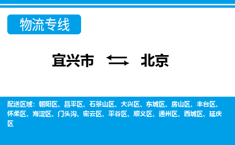 宜兴到北京物流专线,宜兴市到北京货运,宜兴市到北京物流公司