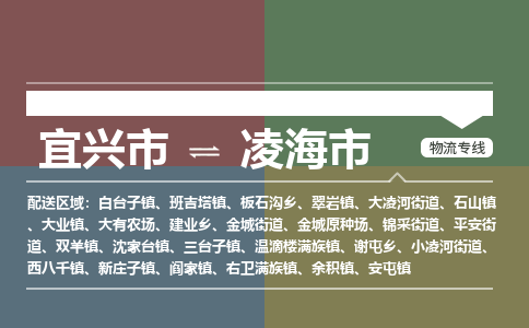 宜兴到凌海市物流专线,宜兴市到凌海市货运,宜兴市到凌海市物流公司