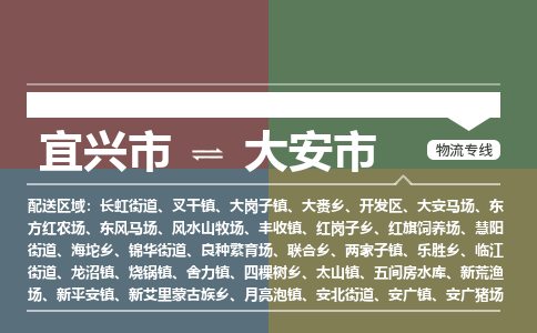 宜兴到大安市物流专线,宜兴市到大安市货运,宜兴市到大安市物流公司