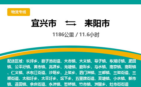 宜兴到耒阳市物流专线,宜兴市到耒阳市货运,宜兴市到耒阳市物流公司