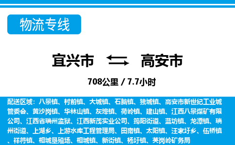 宜兴到高安市物流专线,宜兴市到高安市货运,宜兴市到高安市物流公司