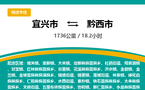 宜兴到黔西市物流专线,宜兴市到黔西市货运,宜兴市到黔西市物流公司