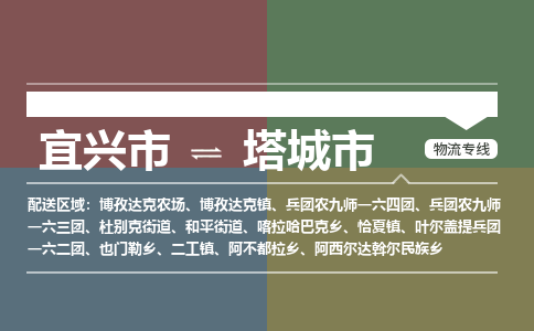 宜兴到塔城市物流专线,宜兴市到塔城市货运,宜兴市到塔城市物流公司