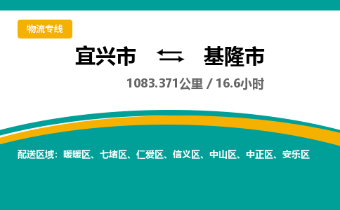 宜兴到基隆市物流专线,宜兴市到基隆市货运,宜兴市到基隆市物流公司