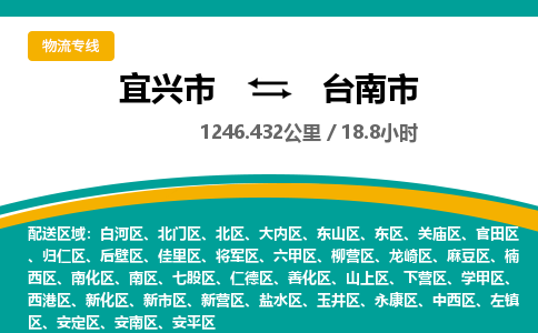 宜兴到台南市物流专线,宜兴市到台南市货运,宜兴市到台南市物流公司