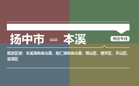 扬中到本溪物流专线,扬中市到本溪货运,扬中市到本溪物流公司