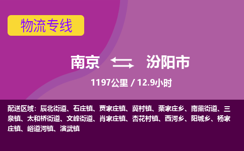 南京到汾阳市物流专线,南京到汾阳市货运,南京到汾阳市物流公司