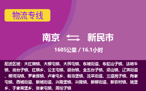 南京到新民市物流专线,南京到新民市货运,南京到新民市物流公司