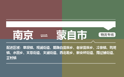 南京到蒙自市物流专线,南京到蒙自市货运,南京到蒙自市物流公司